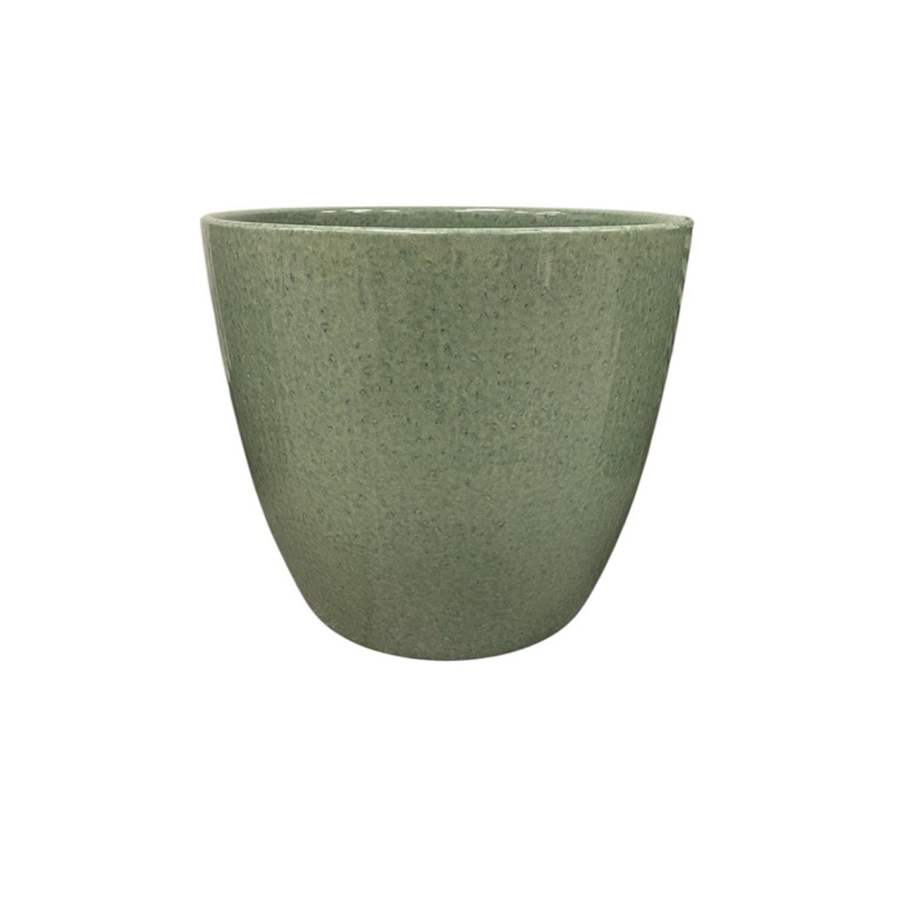 Egg Pot celadon blue/green ceramic.