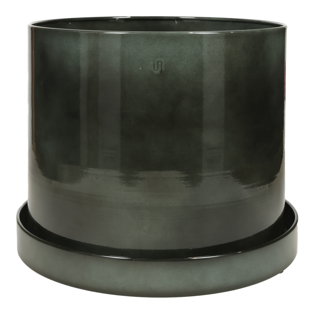 Pot Göta Cylinder w saucer.