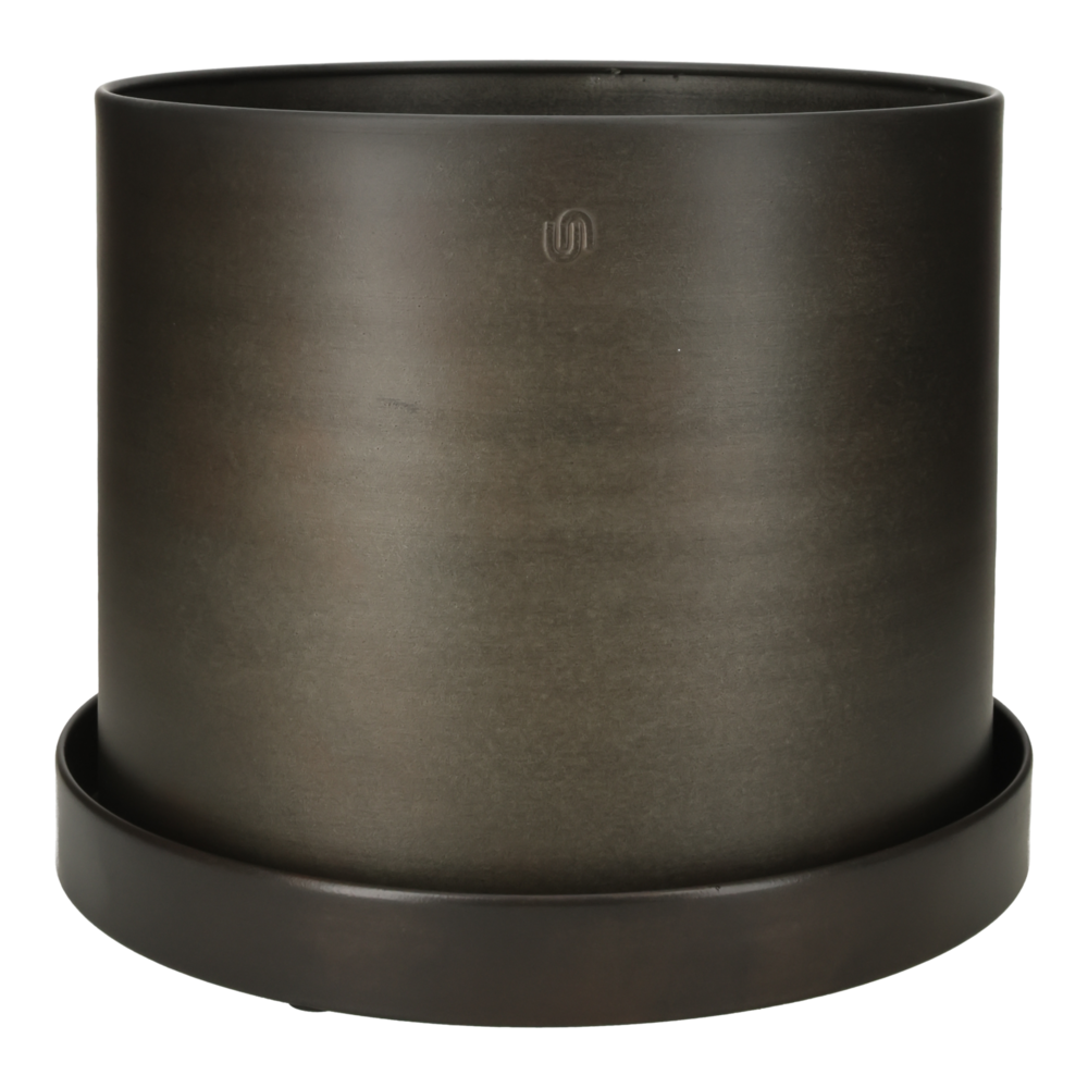 Pot Göta Cylinder w saucer.