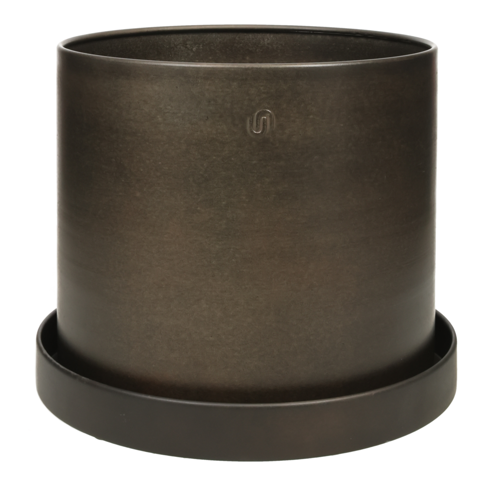 Pot Göta Cylinder w saucer.