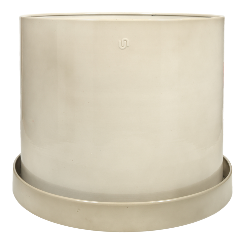 Pot Göta Cylinder w saucer.