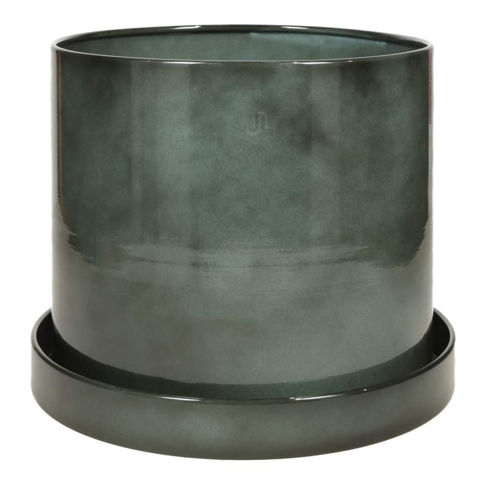 Pot Göta Cylinder w saucer.