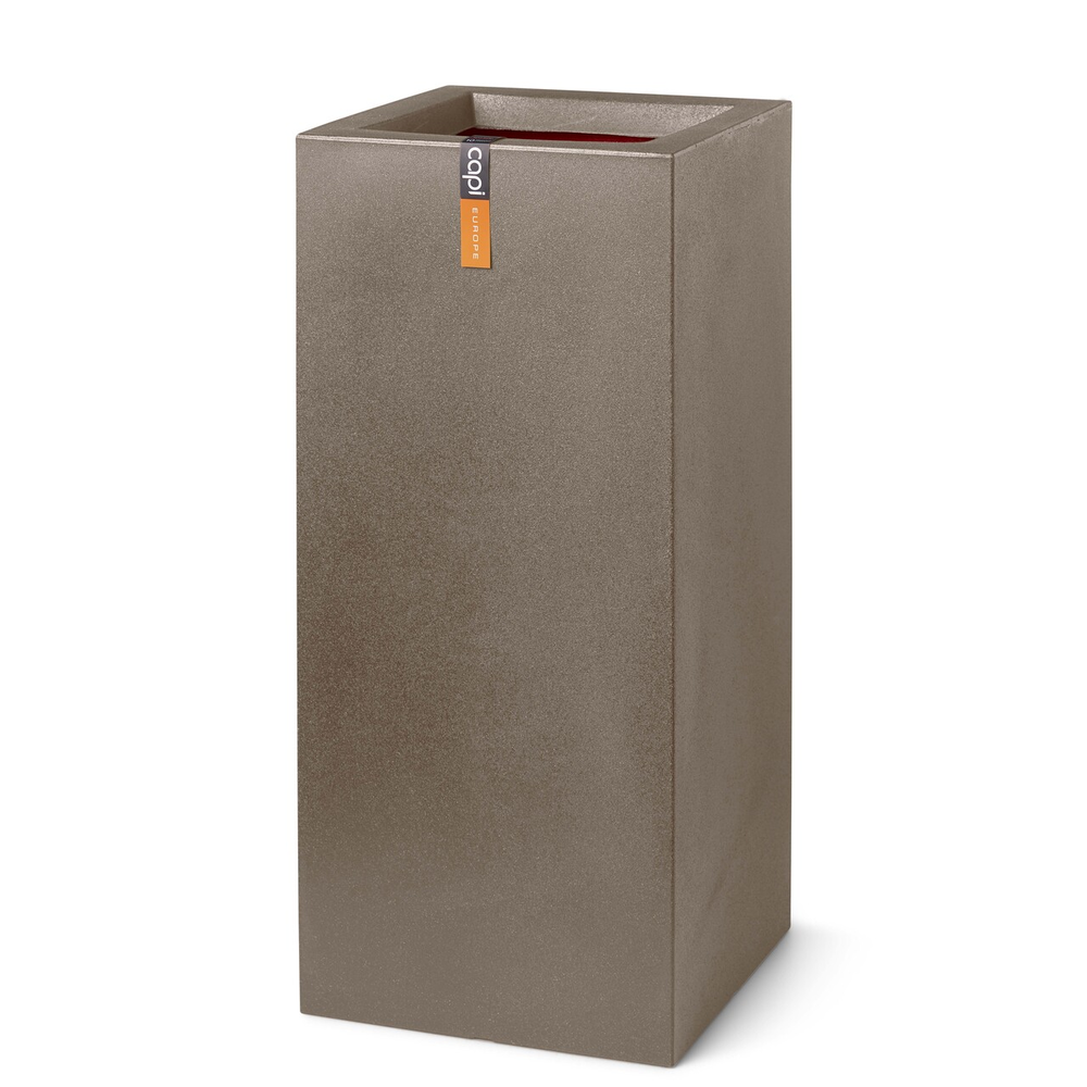 Planter Rectangle Smooth warm Taupe.