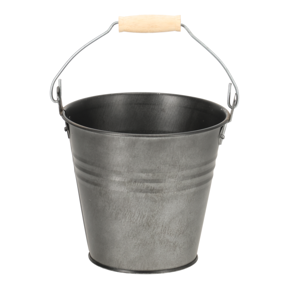 Zink Vintage Bucket Black 2L.