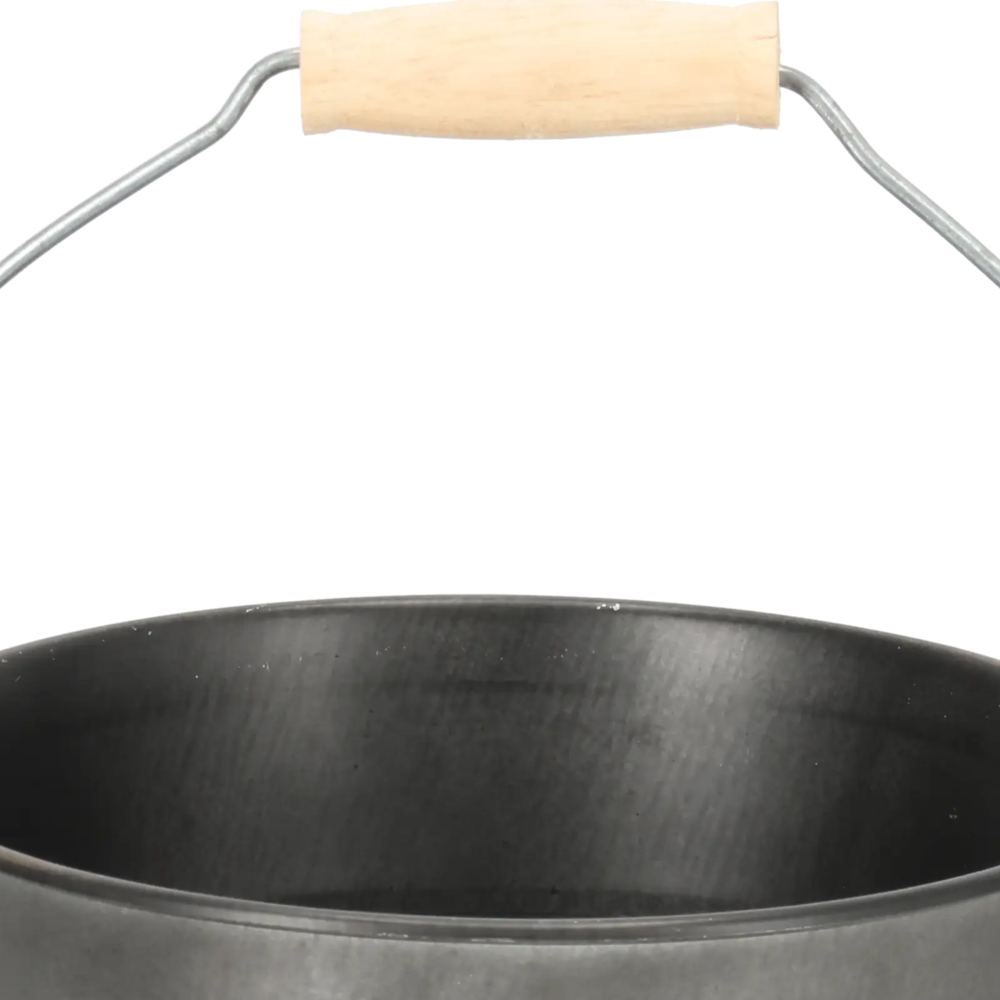 Closeup af Zink Vintage Bucket Black 2L.