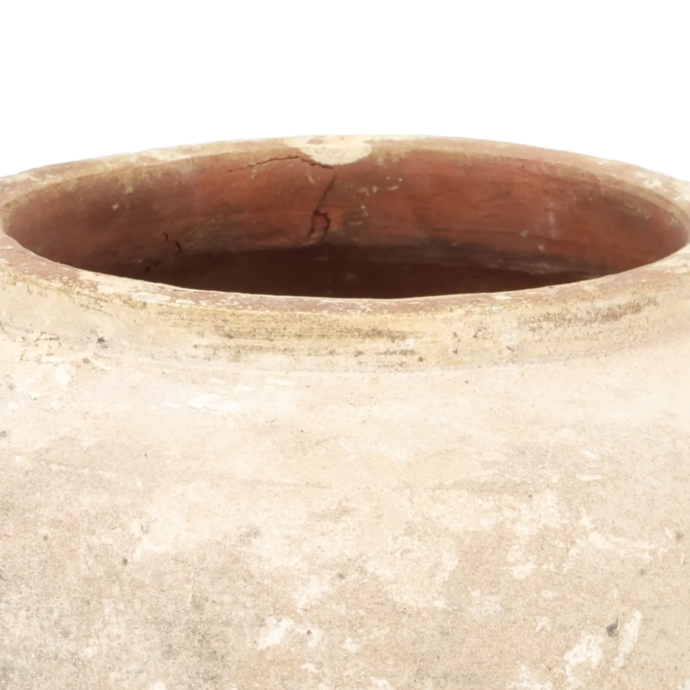 Closeup af Antique Ceramic Vase Bowl.