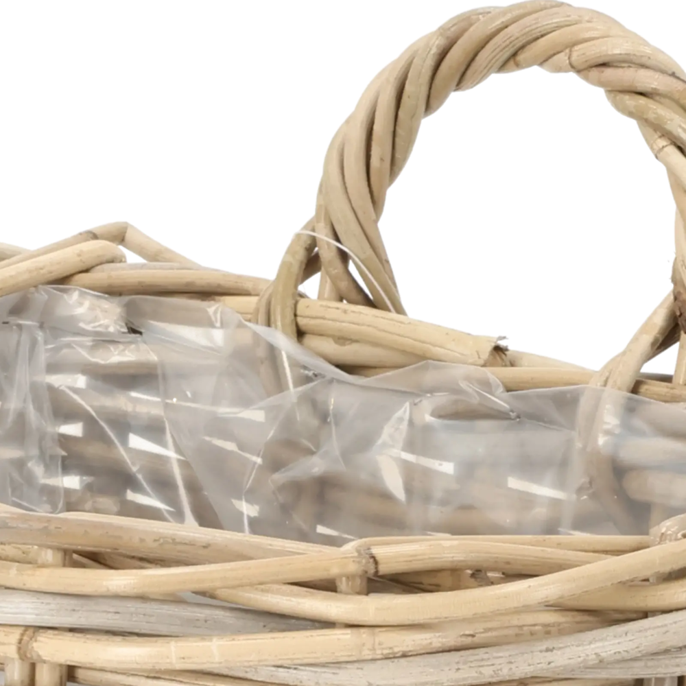 Closeup af Wallbasket Rattan Basket w/handle 29.