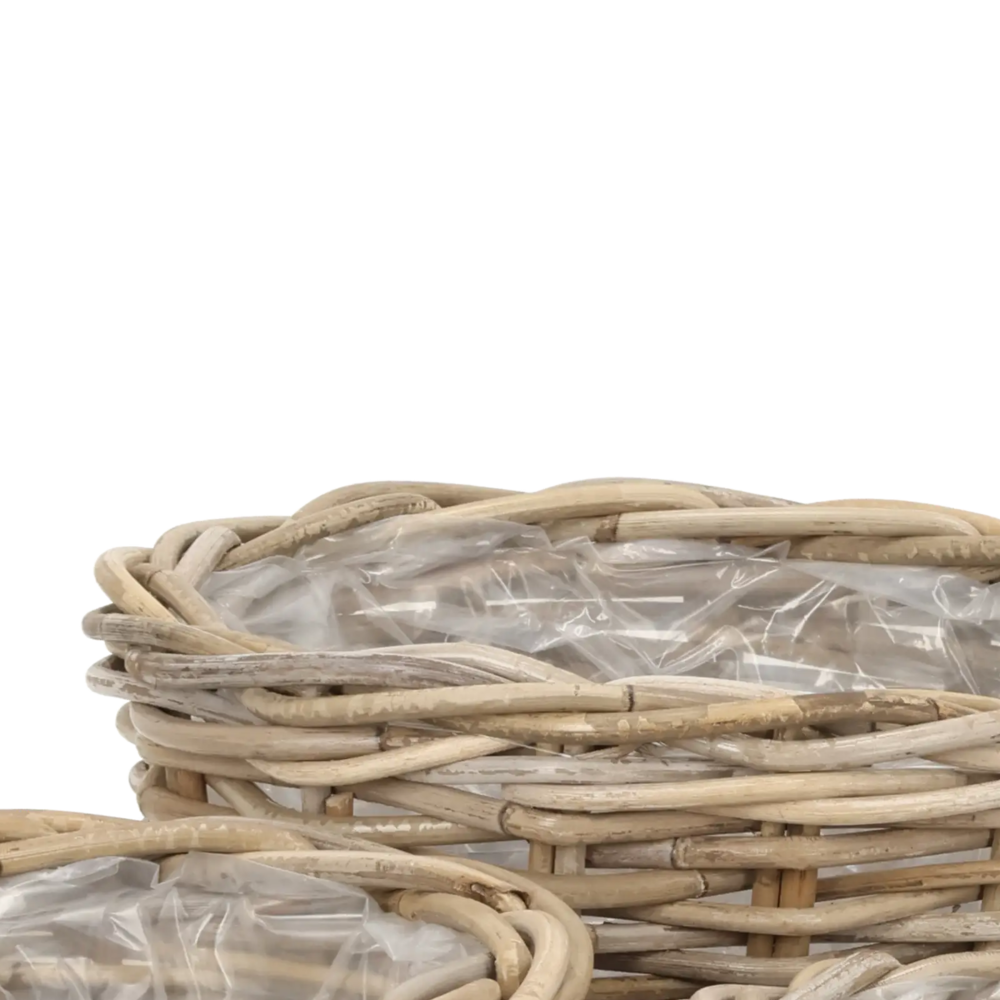 Closeup af Cylinder Basket Rattan Set 3.