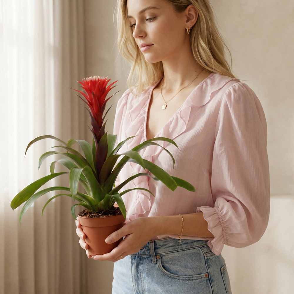 Mimesis Guzmania Rockyflower Hope - 12 cm.
