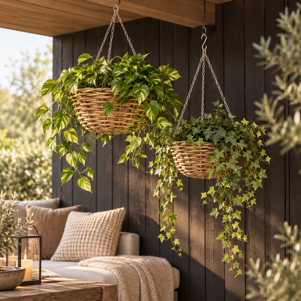 Hanging Rattan Basket 40.