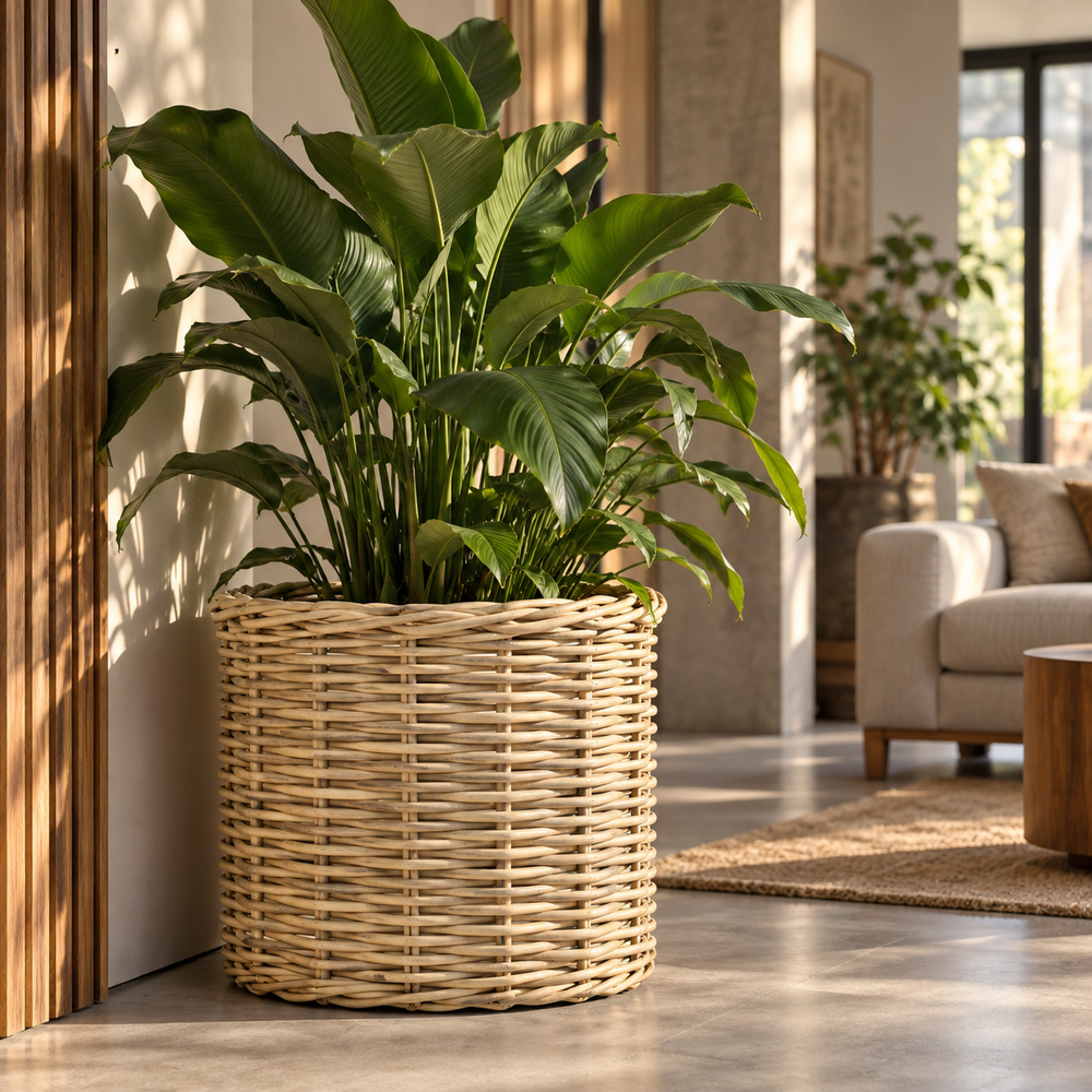 Cylinder Rattan Basket XL 80.