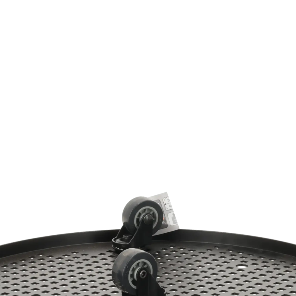 Hjulsæt / Coaster metal sort.