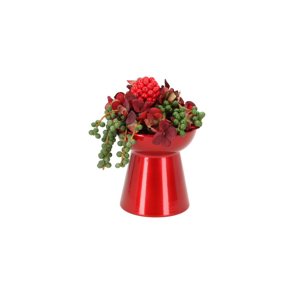 Miljøbillede med Amaryllis Vase Red.