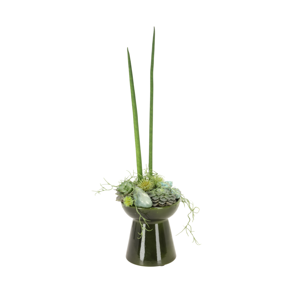 Miljøbillede med Amaryllis Vase Green.