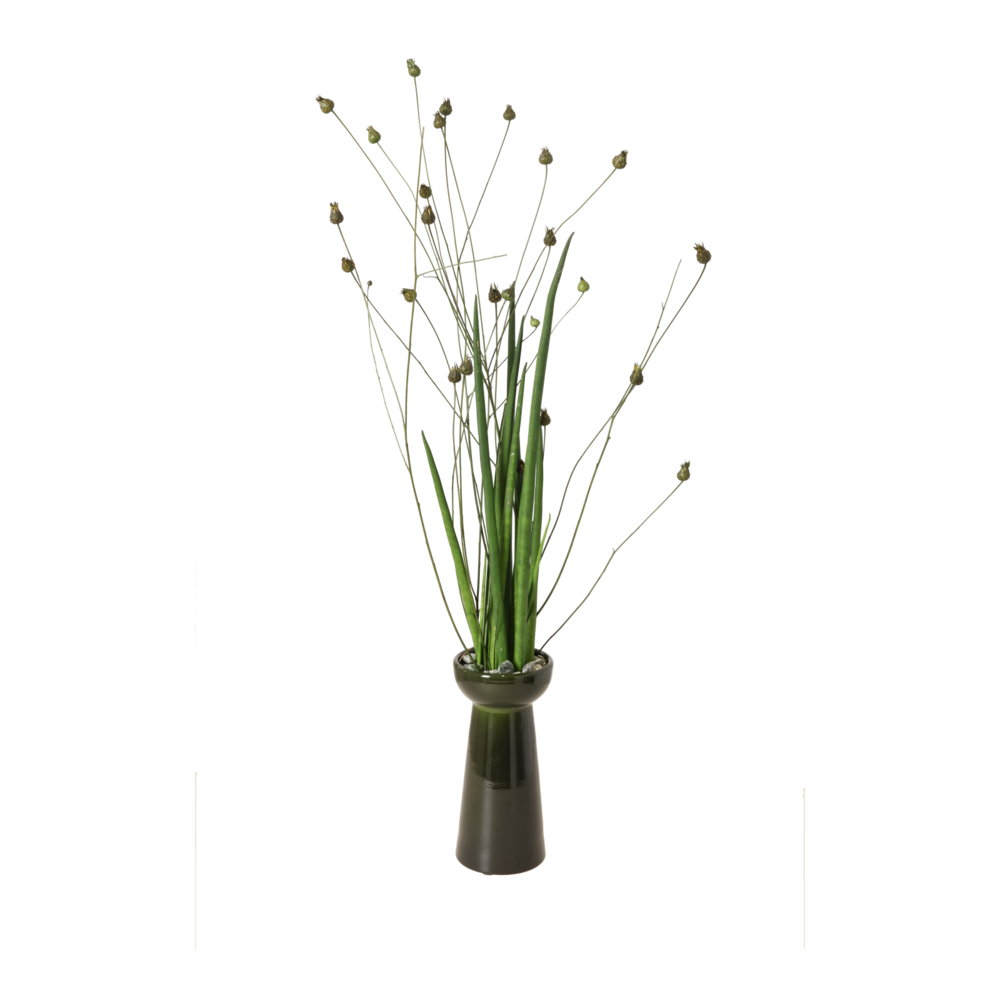 Miljøbillede med Hyacinth Vase Green.