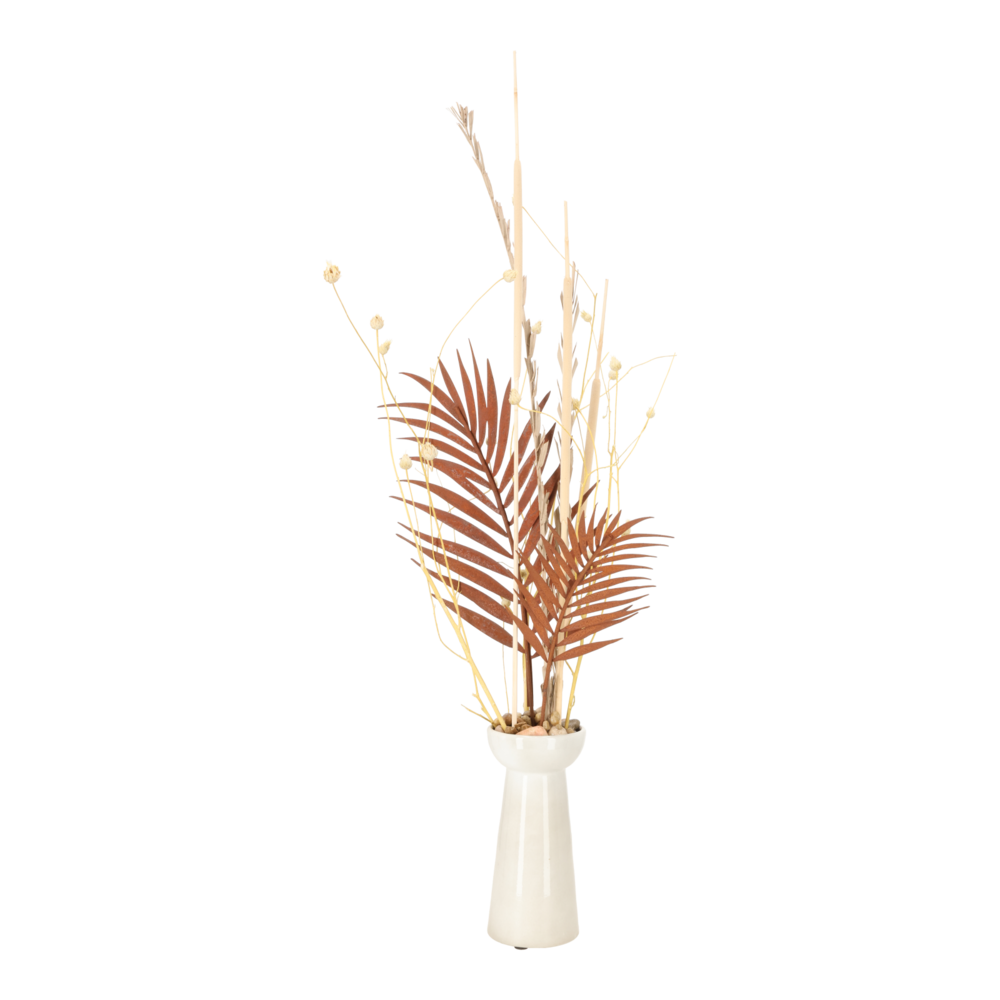 Miljøbillede med Hyacinth Vase High Linen.
